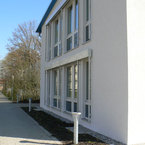 Fensterfront - Gebäudeverwaltung in München im nachhaltigen Holzbau