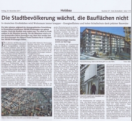 Veroeffentlichung Holz-Zentralblatt