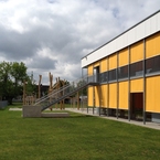 Kinderhaus in München - Aussenansicht Gartenseite