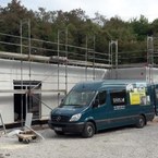 Systembau Kindergarten Hersteller SÄBU Holzbau Anlieferung Bauteile