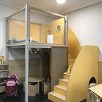 Kita in Rosstal in Modulbau und Hybridbau von SÄBU Holzbau, ein Einblick in den Gruppenraum der Kindertagesstätte