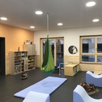 Kita in Rosstal in Modulbau und Hybridbau von SÄBU Holzbau, ein Einblick in die Kinderkrippe