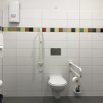 Kita Rosstal in Hybridbauweise - WC barrierefrei