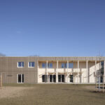 Erweiterung Mittelschule Garching - modularer Holzsystembau