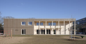 Erweiterung Mittelschule Garching - modularer Holzsystembau